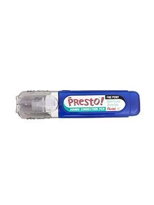 Pentel PRESTO Jumbo Fine Point Correction Pen White Out Metal Tip