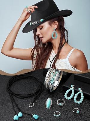 Suhine 9 Pcs Western Outfits for Women Cowgirl Tassel Sleeveless Vest  Cowboy Hat Turquoise Jewelry Kit(Black, X-Large) - Yahoo Shopping