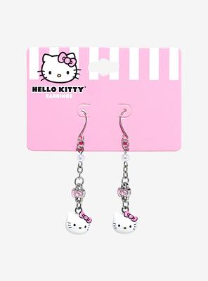 Hello Kitty Bling Drop Earrings, Hot Topic