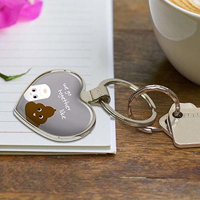 GRAPHICS & MORE Toilet Paper and Poop We Go Together Like Funny Friends  Keychain Heart Love Metal Key Chain Ring - Yahoo Shopping