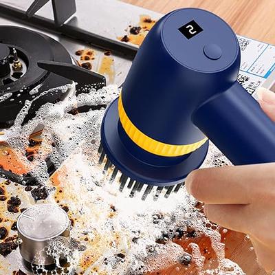 Electric Spin Scrubber Cleaning Brush Rechargeable Cordless Power scrubbers  Portable Handheld Scrub with 6 Replaceable Brush Heads, 2 Adjustable