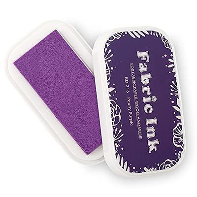 Fabric Ink Pads for Rubber Stamps, Washable Craft Ink Pads for Card Making  Scrapbook, Permanent Ink Pad for Wood, Paper, 3.7 x 2.1 (Violet, 216) -  Yahoo Shopping