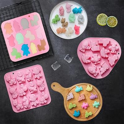 Silicone Gummy Candy Molds, Cartoon Cat Shape Chocolate Molds, Non