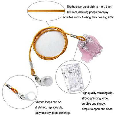 Hearing Aid Clips - Protective Holder with Anti Lost Lanyard Cord