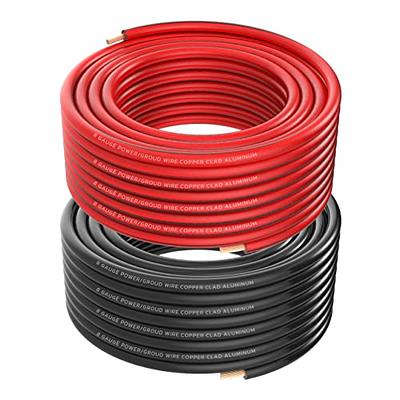 8 Gauge 8 AWG 100 Feet Red Welding Battery Pure Copper Flexible Cable Wire  - Car, Inverter, RV, Solar by WindyNation - Yahoo Shopping