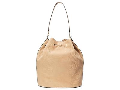 Lauren Ralph Lauren Andie Medium Leather Drawstring Bag - Macy's