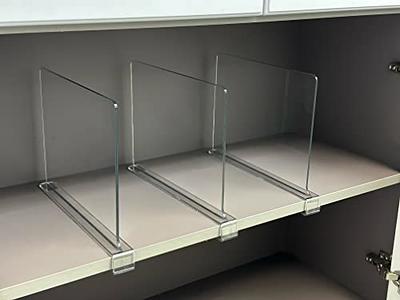 LikeU 8 PCS Acrylic Shelf Dividers for Closets,Wood Shelf Dividers,Clear  Shelf Separators,Perfect for Clothes Organizer and Bedroom Kitchen Cabinets  Shelf Storage and Organization - Yahoo Shopping