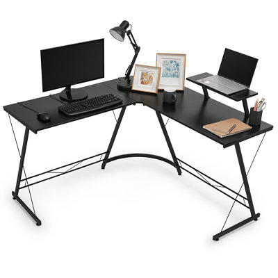 LACOO L Shaped Gaming Desk 51 in. Computer Corner Desk PC Gaming