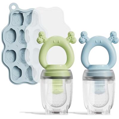 Baby Breastmilk Popsicle Molds with Baby Fruit Feeder Pacifier - btrfe Baby  Silicone Nibble Freezer Tray Food Storage Containers for Toddler Teething &  Infant Self Feeding, Blue - Yahoo Shopping