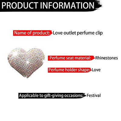 Bling Heart Car Air Vent Clip Charms, 2PCS Rhinestone Aromatherapy  Essential Oil Diffuser, Crystal Diamond Love Heart Shape Fresheners, Auto  Interior Cute Decoration Accessories for Women - Yahoo Shopping