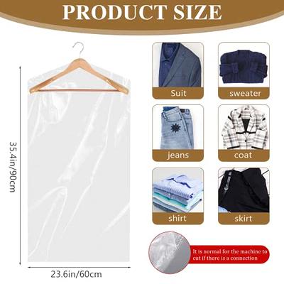 MISSLO 65 Long Garment Bags for Travel Dress Bags Wedding Dress Cover  Waterproof Clothing Bags Storage Traveling Clothes Protector for Closet