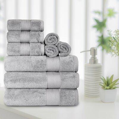 Vera Wang Sculpted Pleat Solid Cotton Multi Size Towel Set - On