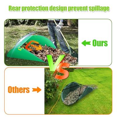 Flavfar Industrial Leaf Collector and Lawn Garden Bag (Pop Up) Multipurpose  Garden Tool, Trash, Waste Collection Bucket | Foldable Dustpan, Reusable