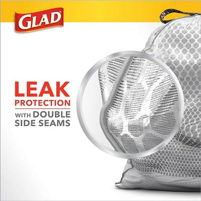 Glad ForceFlex Tall Kitchen Drawstring Trash Bags, 13 Gal, Unscented, 120  Ct (Packaging May Vary)