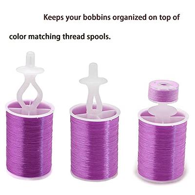 Fbshicung 48PCS Semi Clear Bobbin Clips,Silicone Sewing Bobbin Holder Clamps  Color-Match Bobbin and Thread Together for Sewing Thread Storage and  Organization,Fits Type M, L and A Bobbins - Yahoo Shopping