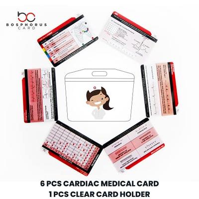 Nursing Badge Cardiac Medical Reference Cards, 6 pcs ( Blood Type, ECG  Interpretation, ECG etc. ) Essential Nurse Accessories for Work or School  Great Nurse Gifts (Cardiac) - Yahoo Shopping