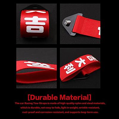 XUANYIDA Tow Strap JDM - Personalized Customization Car Modification Sports  Trailer Belt Exclusive Custom with Reflective Design Traction Rope Trailer