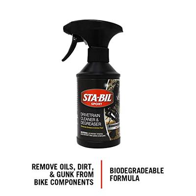 STA-BIL SPORT Drivetrain Cleaner & Degreaser - Bicycle Chain Cleaner - For  Regular or Electric Bikes - Bike Cleaning Spray - Dirt and Oil Remover -  10oz, (22505) - Yahoo Shopping