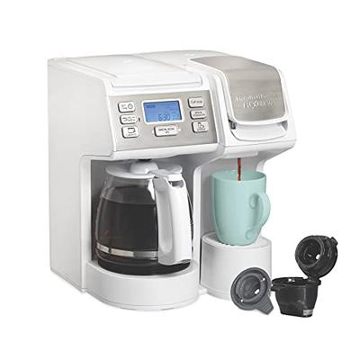 Hamilton Beach 12-Cup White Residential Combination Coffee Maker in the Coffee  Makers department at