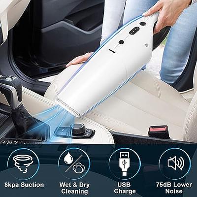 Portable Cordless Handheld Vacuum Cleaner, 8000PA Strong Suction, 120W High  Power, Wet & Dry Use, Quick Cleaning for Car, House & Office