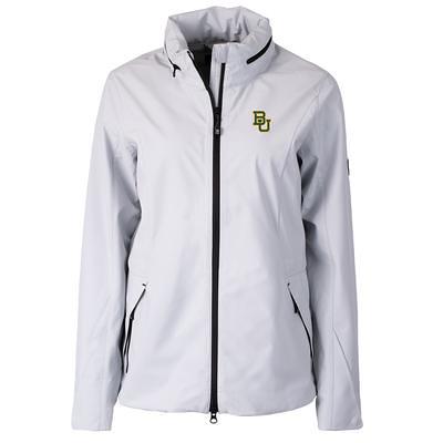 Women's Cutter & Buck Gray Seattle Seahawks Helmet Logo Vapor Water Repellent Stretch Full-Zip Rain Jacket Size: Small