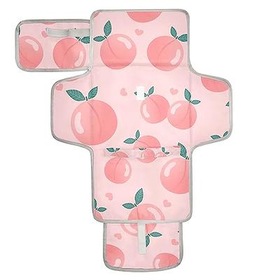WELLDAY Cute Peach Baby Changing Pad - Waterproof Diaper Changing Pad with  Built-in Pillow - Portable Travel Changing Mat for Newborn Girl & Boy -  Yahoo Shopping