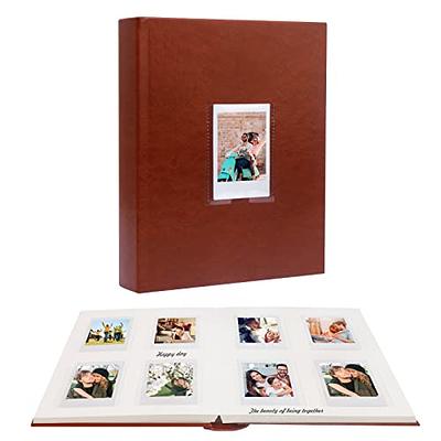 128 Pockets Photo Album with Writing Space, Front Window, Polaroid Photo  Albums 3 Inch Compatible with Fujifilm Instax Mini 12 11 9 8 7s 40 EVO,  Polaroid 300, HP Sprocket, K-pop Photocards (Brown) - Yahoo Shopping