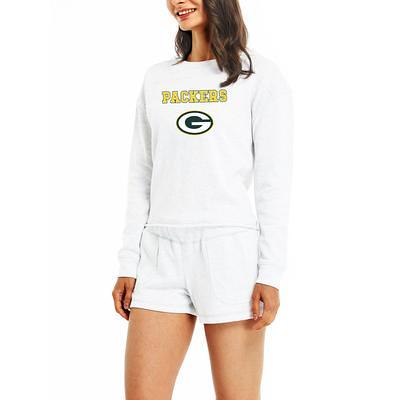 Concepts Sport Women's Green Bay Packers Mainstream Grey Hoodie