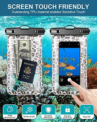 2 Pcs Waterproof Floating Cell Phone Pouch Dry Bag Case Cover For Samsung  iPhone