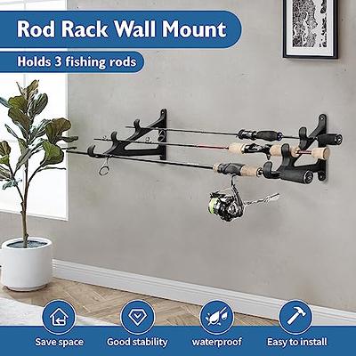 THKFISH Fishing Rod Holders for Wall, Fishing Pole Holders for Garage Car Fishing  Rod Holder, Holds 3 Rods,Fishing Rod Rack,Space Saving for Fishing Rods,Hiking  Poles - Yahoo Shopping