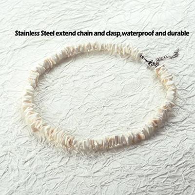 Pearl Shell Necklace Women Natural Pendant Chain Boho Jewelry Choker Sea  Colar