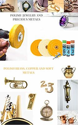 4 Metal Buffing Polishing Kit for Drill - Gold, Silver, Copper