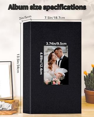 Photo Album 4x6-300 Photos Linen Cover Photo Books with 300 Horizontal  Pockets