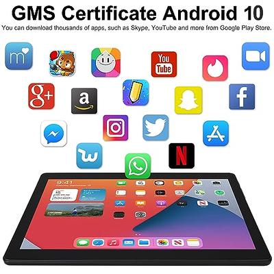  Tablet 10 Inch Android 9 HD Dual Sim Tablets with Quad Core,  32GB ROM /128 GB Expand, 3G Phone Call, WiFi, Bluetooth, Dual Camera, GPS,  IPS Touchscreen, GMS Google Certified