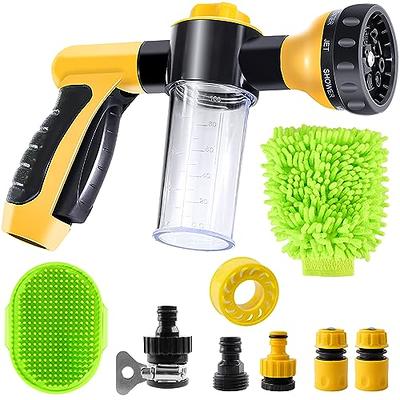 Halopet Pup Jet Dog Wash Hose Nozzle Foam Sprayer Dog Horse Sprayer Wash  Hose Attachment Soap Dispenser Bottle Nozzle Sprayer Dog Bathing Sprayer  for Pet Showering, Car Washing, Watering Plants, Patio 