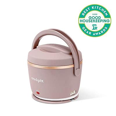 Crock-Pot Electric Lunch Box, Portable Food Warmer for Travel, Car,  On-the-Go, 20-Ounce, Blush Pink | Keeps Food Warm & Spill-Free |  Dishwasher-Safe 