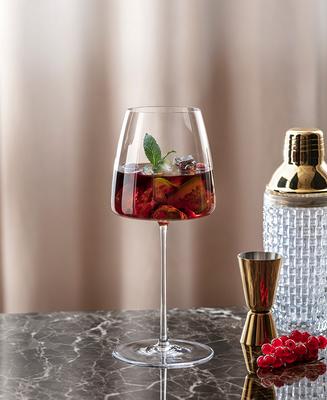 JBHO Hand Blown Italian Style Crystal Bordeaux Wine Glasses