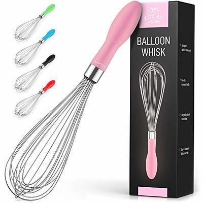  TEEVEA Silicone Whisk,Non Stick Kitchen Whisks for