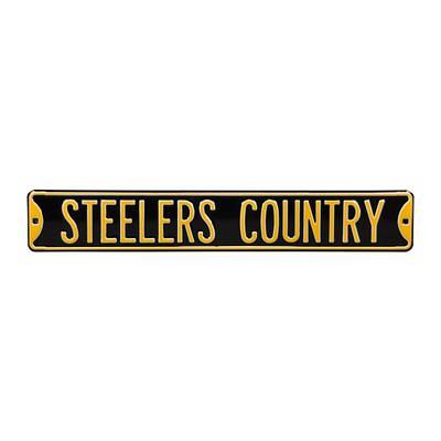 Pittsburgh Steelers 6 x 12 Fans Welcome Sign - Yahoo Shopping