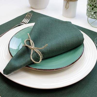 MLMW Thick Cotton Linen Napkins Set of 6 Pack Soft Cloth Dinner Napkins  17×17 Bulk Rustic Fall Table Napkins for Wedding Party Halloween  Christmas