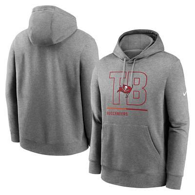 Men's Antigua Charcoal Tampa Bay Buccaneers Victory Chenille Pullover Hoodie