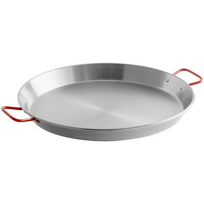 14 Stainless Flat Bottom Paella Pan La Paella