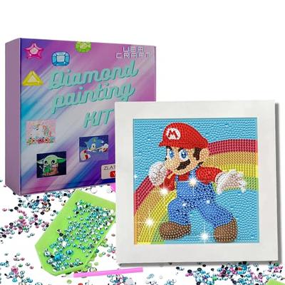 Diamond Painting Kits for Adults,Anime Diamond Art,The Super Mario Bros Diamond  Painting.Home Interior Decoration Diamond Painting, 12 x 16 Inch 