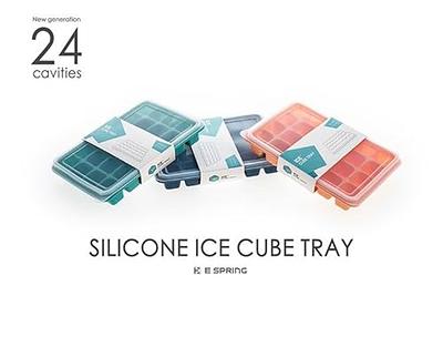 Ice Cube Trays Set of 2, Easy Release 24 Flexible Silicone Ice Cube Molds  with Removable Lid Reusable Freezer Ice Trays Stackable for Whiskey, Baby  Food, BPA Free (TEAL) - Yahoo Shopping