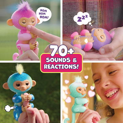 Fingerlings Interactive Baby Monkey Charli, 70+ Sounds & Reactions, Heart  Lights Up, Fuzzy Faux Fur, Reacts to Touch (Ages 5+) 