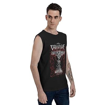 Bullet Rock for My Band Valentine Tank Top Men's Sleeveless Shirts Casual  Cotton Crew Neck Shirt for Men Vintage 80s 90s Clothing T Shirts Tops Black  - Yahoo Shopping