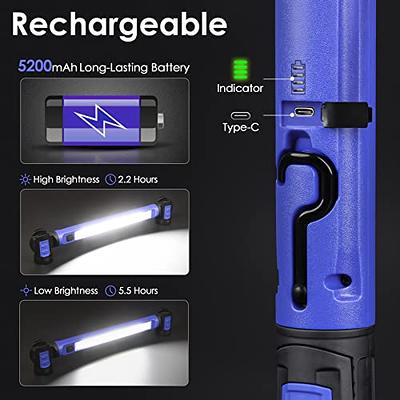 30W Rechargeable Work Light, 3000 Lumen Magnetic Work Light Battery  Powered, Waterproof Portable Cordless Job Site Lighting for Construction  Site