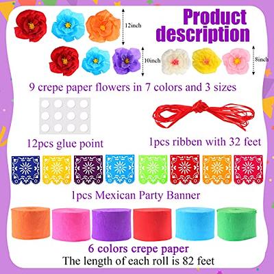 16 Pcs Mexican Paper Flowers Mexican Party Decorations Streamer Backdrop  and Papel Picado Banner Mexico Fiesta Party Decorations Supplies Set for  Cinco De Mayo Party Wedding Birthday - Yahoo Shopping