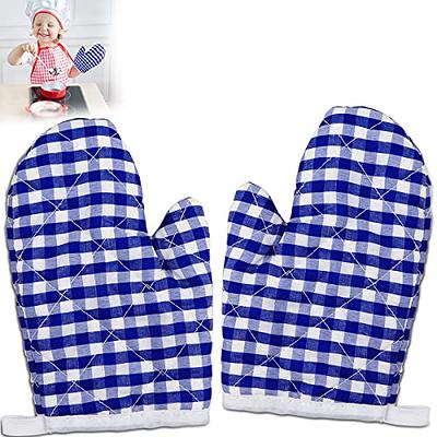 Gloves Oven Mitts Kids Kitchen Microwave Baking Cooking Heat Mittens  Children Resistantglove Grilling Mitt Anti Pot Child Kid