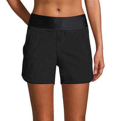 Women's Lands' End 5 Quick Dry Elastic Waist Board Shorts Swim